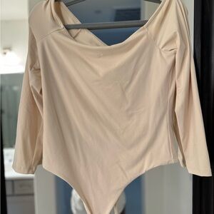 Nuuds “Bone” Off-The-Shoulder Bodysuit